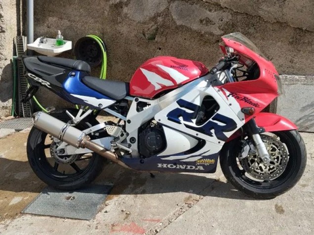 Billigste Honda CBR900RR 919 Motorrad Verkleidung Kit 1998-1999 - Weiss Rot Blau
