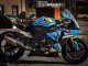Billigste Yamaha YZF R1 Motorrad Verkleidung 2015-2019 - Blau Gelb Hai