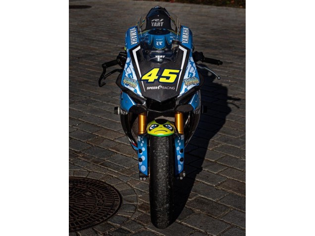 Billigste Yamaha YZF R1 Motorrad Verkleidung 2015-2019 - Blau Gelb Hai