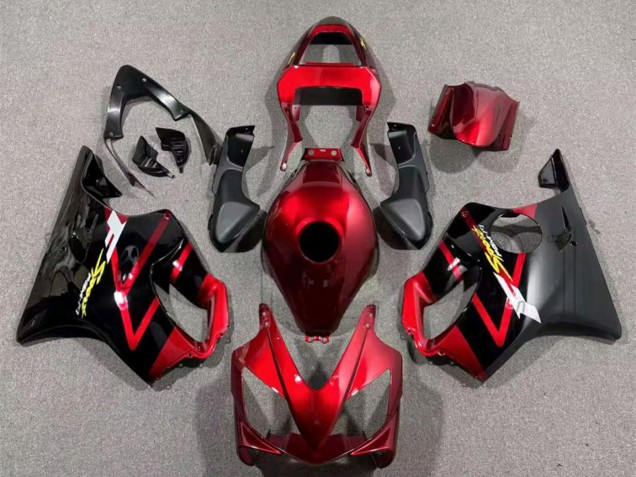 Billigste Honda CBR600 F4i Motorrad Verkleidung 2001-2003 - Bonbon Rot Schwarz