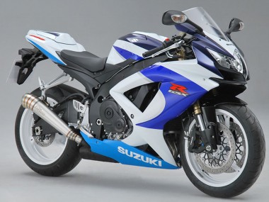 Billigste Suzuki GSXR 600/750 Motorrad Verkleidung 2008-2010 - Weiss Blau Rot