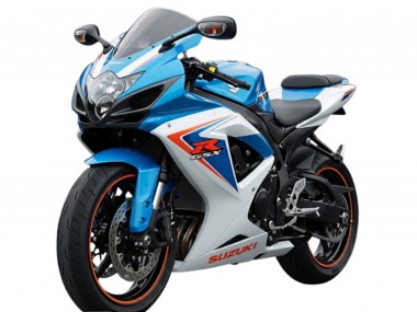 Billigste Suzuki GSXR 600 Motorrad Verkleidung 2006-2007 - Weiss Blau Rot