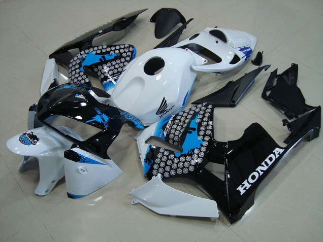 CBR 600 RR 05-06 Motorrad Verkleidungen - Matt Schwarz mit rotem Aufkleber CBR 600 RR 05-06 Motorrad Verkleidungen - Matt Schwarz mit rotem Aufkleber