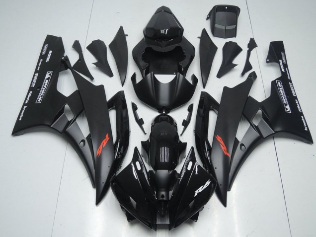 R6 06-07 Motorrad Verkleidungen - Matt Schwarz und Glänzendes Schwarz R6 06-07 Motorrad Verkleidungen - Matt Schwarz und Glänzendes Schwarz