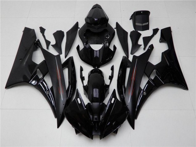 R6 06-07 Motorrad Verkleidungen - Matt schwarz Glänzend R6 06-07 Motorrad Verkleidungen - Matt schwarz Glänzend