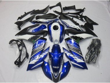 R3 15-22 Motorrad Verkleidungen - Monster Blau