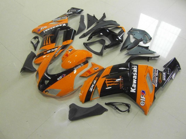 ZX6R 07-08 Motorrad Verkleidungen - Orange Monster ZX6R 07-08 Motorrad Verkleidungen - Orange Monster