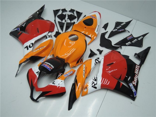 CBR 600 RR 09-12 Motorrad Verkleidungen - Orange Rot Schwarz Repsol CBR 600 RR 09-12 Motorrad Verkleidungen - Orange Rot Schwarz Repsol