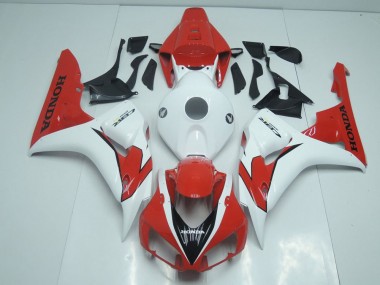 CBR 1000 RR 06-07 Motorrad Verkleidungen - Orange Rot und Weiß