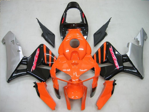 CBR 600 RR 05-06 Motor Verkleidungen - Orange Schwarz CBR 600 RR 05-06 Motor Verkleidungen - Orange Schwarz