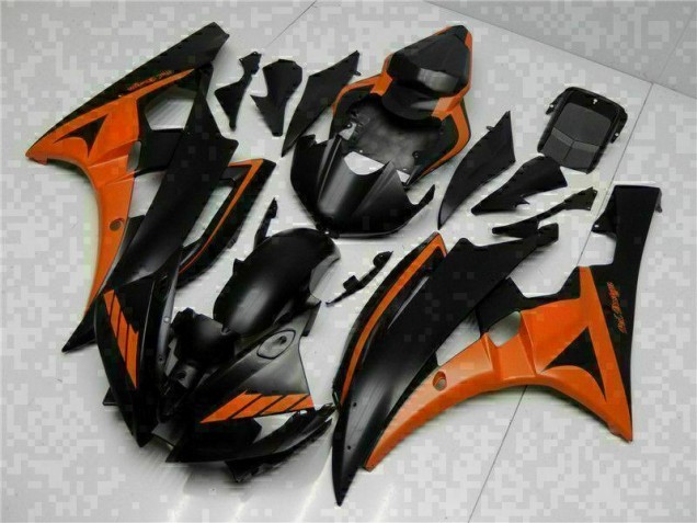 R6 06-07 Motorrad Verkleidungen - Orange Schwarz R6 06-07 Motorrad Verkleidungen - Orange Schwarz