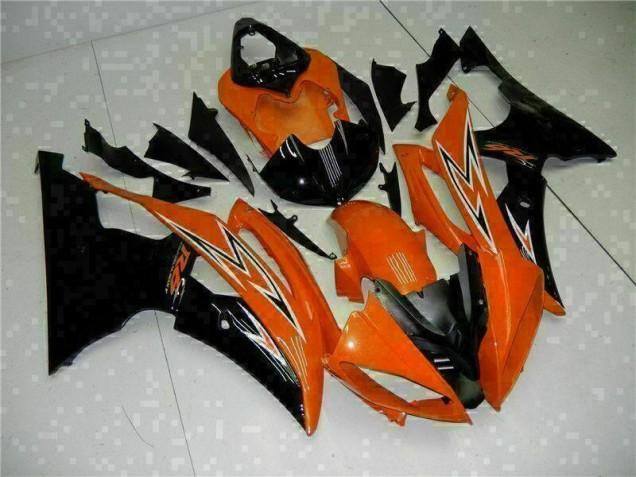 R6 08-16 Motorrad Verkleidungen - Orange Schwarz R6 08-16 Motorrad Verkleidungen - Orange Schwarz
