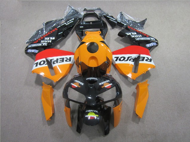 CBR 600 RR 05-06 Motorrad Verkleidung - Orange Schwarz Repsol CBR 600 RR 05-06 Motorrad Verkleidung - Orange Schwarz Repsol