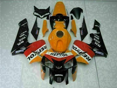 CBR 600 RR 05-06 Motorrad Vollverkleidung - Orange Schwarz Repsol