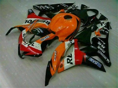 CBR 600 RR 07-08 Motorrad Verkleidung - Orange Schwarz Repsol