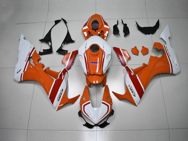 CBR 1000 RR 17-23 Motorrad Verkleidungen - Orange Weiß HRC CBR 1000 RR 17-23 Motorrad Verkleidungen - Orange Weiß HRC