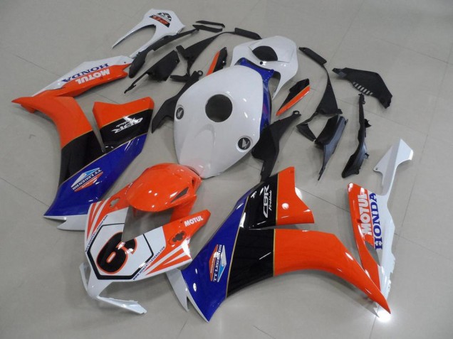 CBR 1000 RR 12-16 Motorrad Verkleidungen - Orange Weiß TT Legend CBR 1000 RR 12-16 Motorrad Verkleidungen - Orange Weiß TT Legend