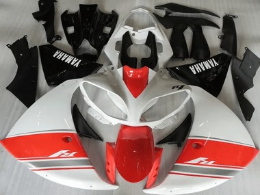 R1 09-11 Motorrad Verkleidungen - Racy Rot Weiß Schwarz