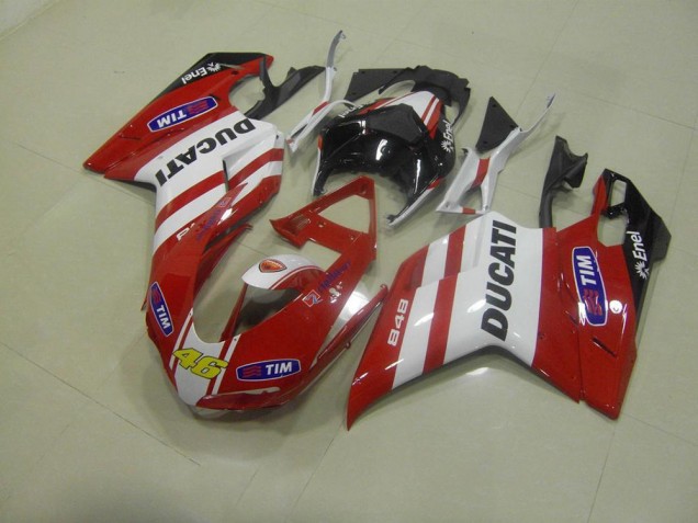 Ducati 848 1098 1198 07-14 Motorrad Verkleidungen - Rot 46 Ducati 848 1098 1198 07-14 Motorrad Verkleidungen - Rot 46