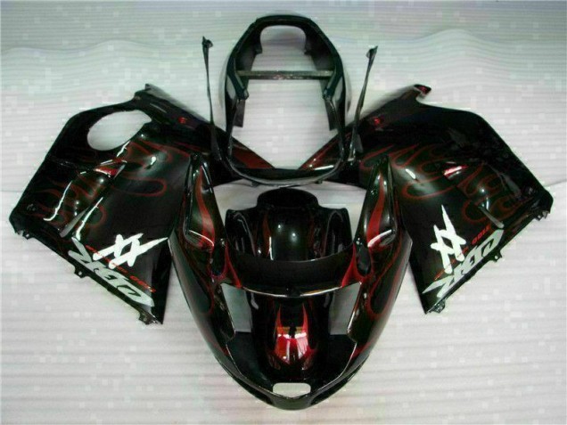 CBR 1100 XX 96-07 Motorrad Verkleidung - Rot Flamme CBR 1100 XX 96-07 Motorrad Verkleidung - Rot Flamme
