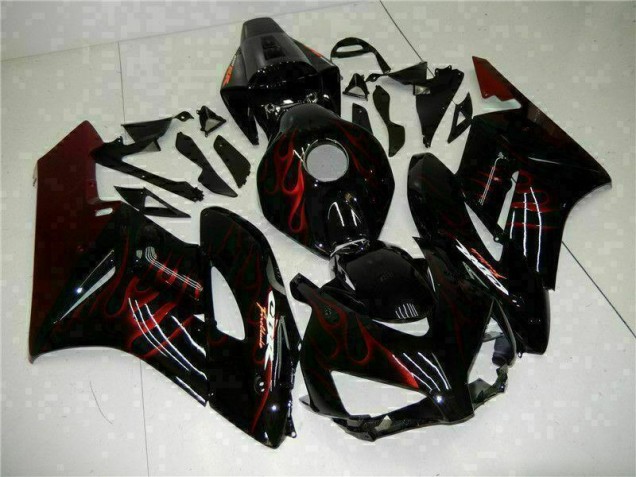 CBR 1000 RR 04-05 Motorrad Verkleidungen - Rot Flamme Schwarz CBR 1000 RR 04-05 Motorrad Verkleidungen - Rot Flamme Schwarz