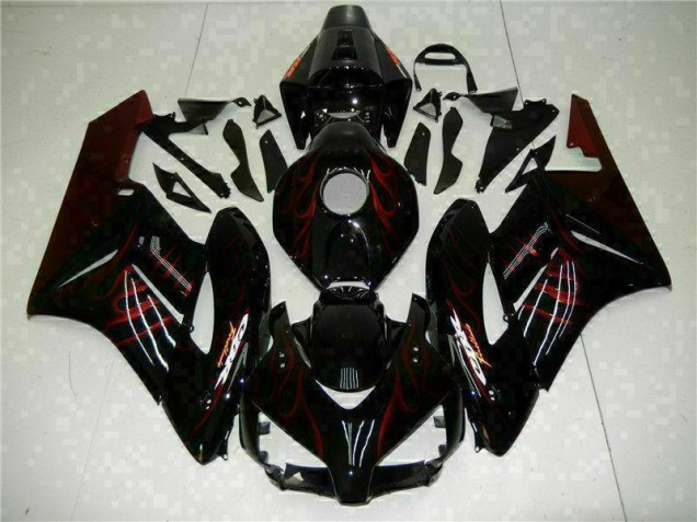 CBR 1000 RR 04-05 Motorrad Verkleidungen - Rot Flamme Schwarz CBR 1000 RR 04-05 Motorrad Verkleidungen - Rot Flamme Schwarz