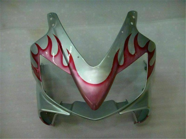 CBR 600 F4i 01-03 Motorrad Verkleidungen - Rot Flamme Silber CBR 600 F4i 01-03 Motorrad Verkleidungen - Rot Flamme Silber
