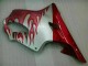 CBR 600 F4i 01-03 Motorrad Verkleidungen - Rot Flamme Silber CBR 600 F4i 01-03 Motorrad Verkleidungen - Rot Flamme Silber