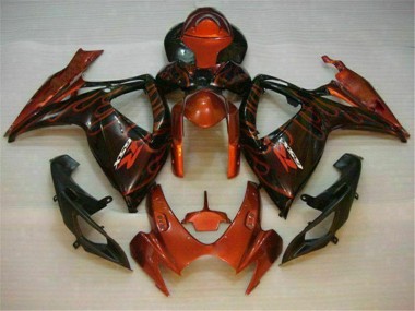 GSXR 600 / 750 K6 06-07 Motorrad Verkleidungen - Rot