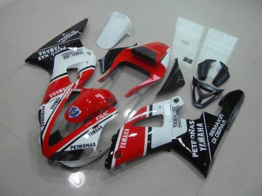 R1 00-01 Motorrad Verkleidungen - Rot Glänzend Schwarz