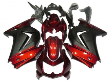EX250 08-12 Motorrad Verkleidungen - Rot Grau