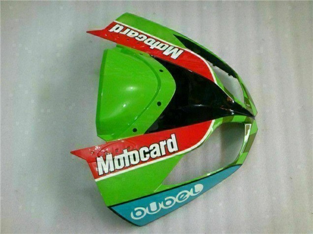 ZX6R 09-12 Motorrad Verkleidungen - Rot Grün Motocard ZX6R 09-12 Motorrad Verkleidungen - Rot Grün Motocard