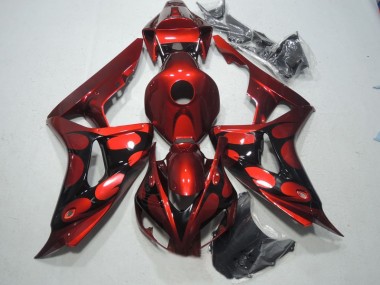 CBR 1000 RR 06-07 Motorrad Verkleidung - Rot Schwarz