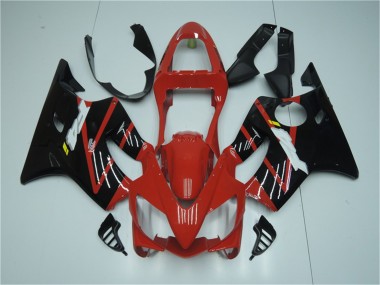 CBR 600 F4i 01-03 Motorrad Verkleidung - Rot Schwarz