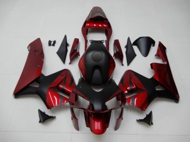 CBR 600 RR 03-04 Motorrad Verkleidungen - Rot Schwarz