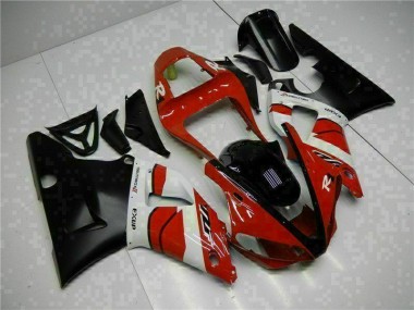 R1 00-01 Motorrad Verkleidungen - Rot Schwarz