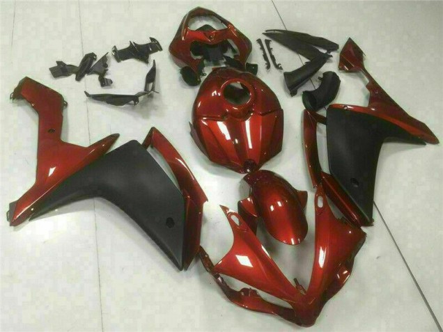 R1 07-08 Motorrad Verkleidungen - Rot Schwarz R1 07-08 Motorrad Verkleidungen - Rot Schwarz