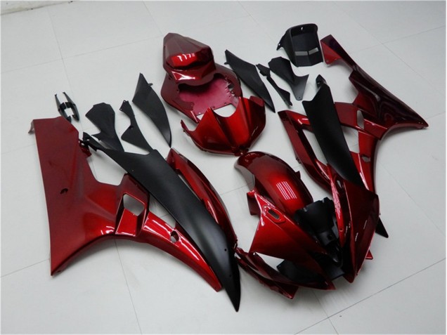 R6 06-07 Motorrad Verkleidung - Rot Schwarz R6 06-07 Motorrad Verkleidung - Rot Schwarz