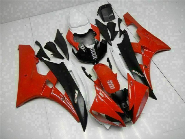 R6 06-07 Motorrad Verkleidungen - Rot Schwarz R6 06-07 Motorrad Verkleidungen - Rot Schwarz