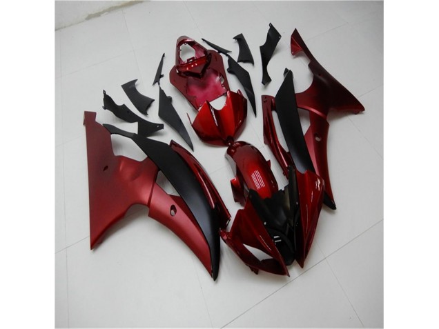 R6 08-16 Motorrad Verkleidungen - Rot Schwarz R6 08-16 Motorrad Verkleidungen - Rot Schwarz