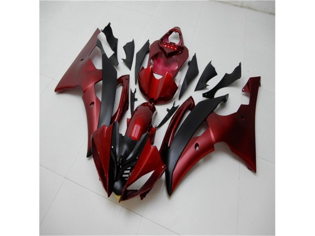 R6 08-16 Motorrad Verkleidungen - Rot Schwarz R6 08-16 Motorrad Verkleidungen - Rot Schwarz