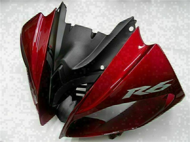 R6 08-16 Motorrad Vollverkleidung - Rot Schwarz R6 08-16 Motorrad Vollverkleidung - Rot Schwarz
