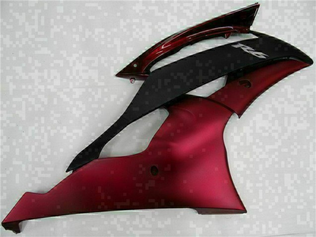 R6 08-16 Motorrad Vollverkleidung - Rot Schwarz R6 08-16 Motorrad Vollverkleidung - Rot Schwarz