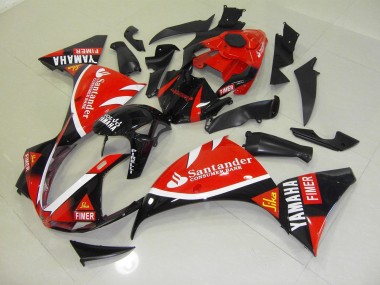R1 09-11 Motorrad Verkleidungen - Rot Schwarz SantUnder