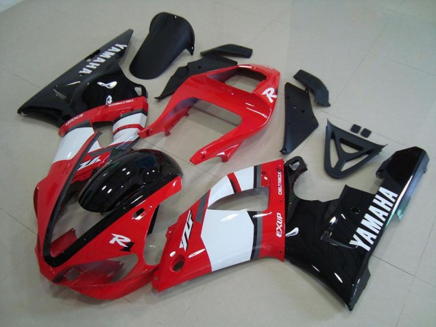 R1 00-01 Motorrad Verkleidungen - Rot Schwarz Weiß R1 00-01 Motorrad Verkleidungen - Rot Schwarz Weiß