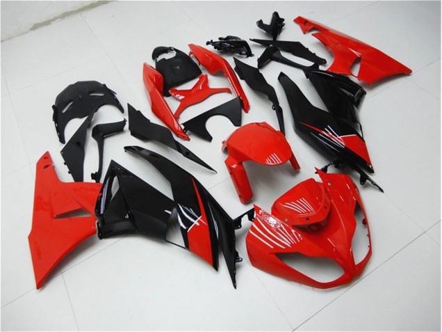 ZX6R 09-12 Motorrad Verkleidungen - Rot Schwarz ZX6R 09-12 Motorrad Verkleidungen - Rot Schwarz