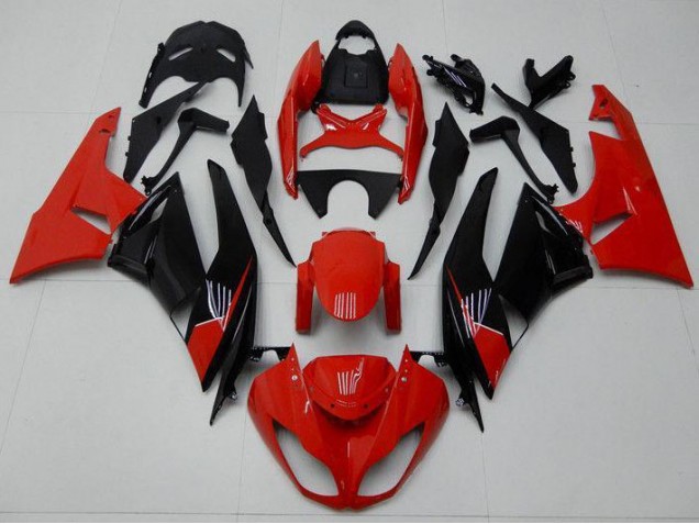 ZX6R 09-12 Motorrad Verkleidungen - Rot Schwarz ZX6R 09-12 Motorrad Verkleidungen - Rot Schwarz
