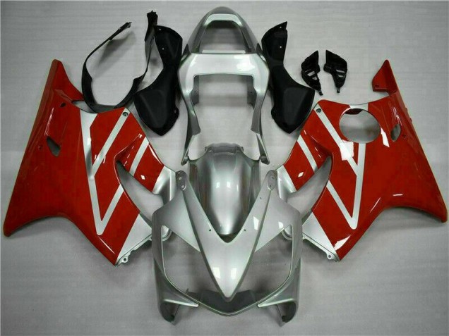 CBR 600 F4i 01-03 Motorrad Vollverkleidung - Rot Silber CBR 600 F4i 01-03 Motorrad Vollverkleidung - Rot Silber