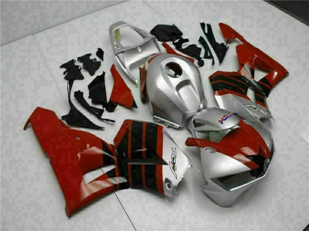 CBR 600 RR 13-21 Motorrad Verkleidungen - Rot Silber CBR 600 RR 13-21 Motorrad Verkleidungen - Rot Silber