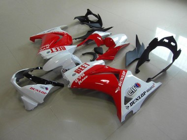 ZX 250R 08-12 Motorrad Verkleidungen - Rot Weiß BEET